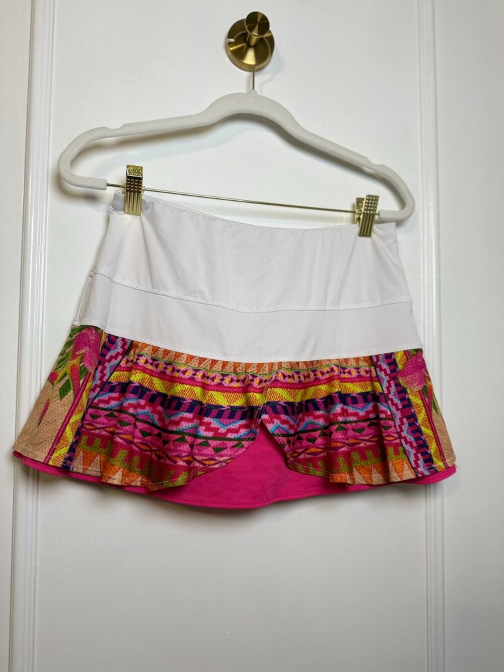 Lucky in Love Printed Athletic Skort Size S